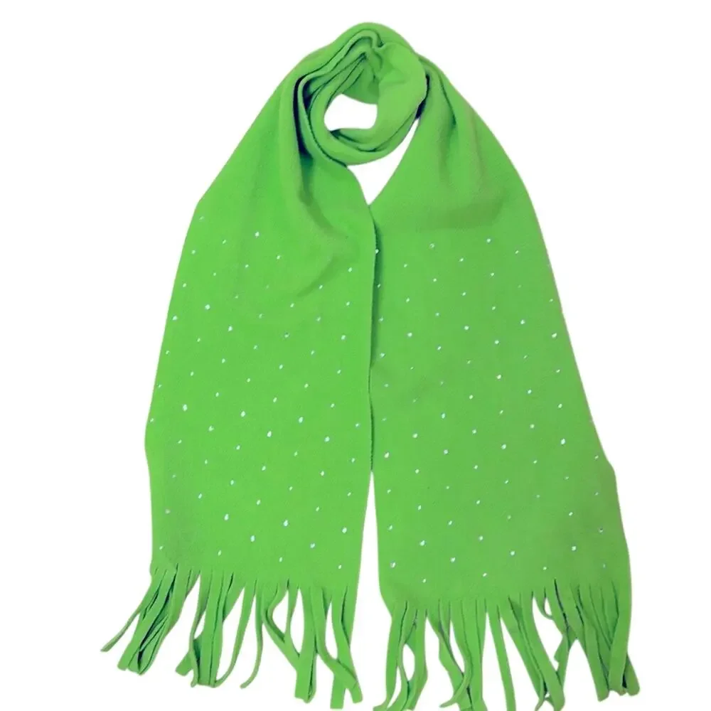 Lime green scarf with rhinestones - Picture 1 of 1